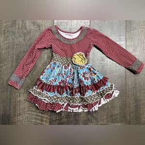 Mustard Pie Baby Toddler Girls Twirl Ruffle Dress 2T